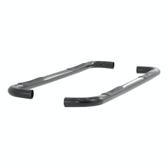 ARIES 204013 3" Round Black Steel Side Bars, Select Silverado, Sierra 1500, 2500, 3500 HD