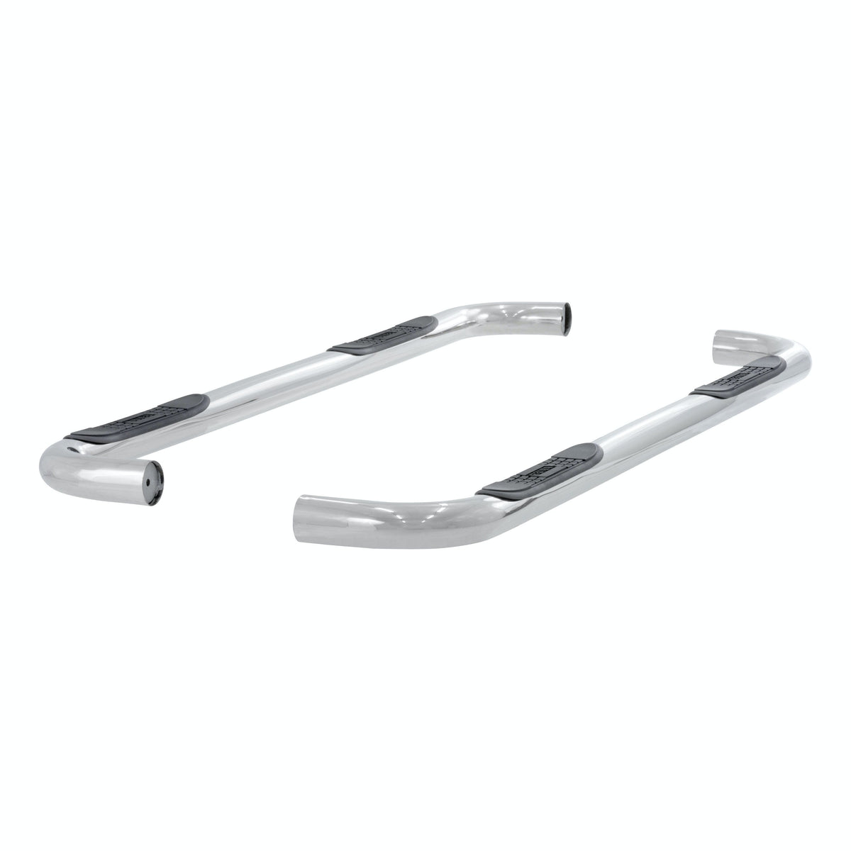 ARIES 204014-2 3" Round Polished Stainless Side Bars, Select Chevrolet Suburban