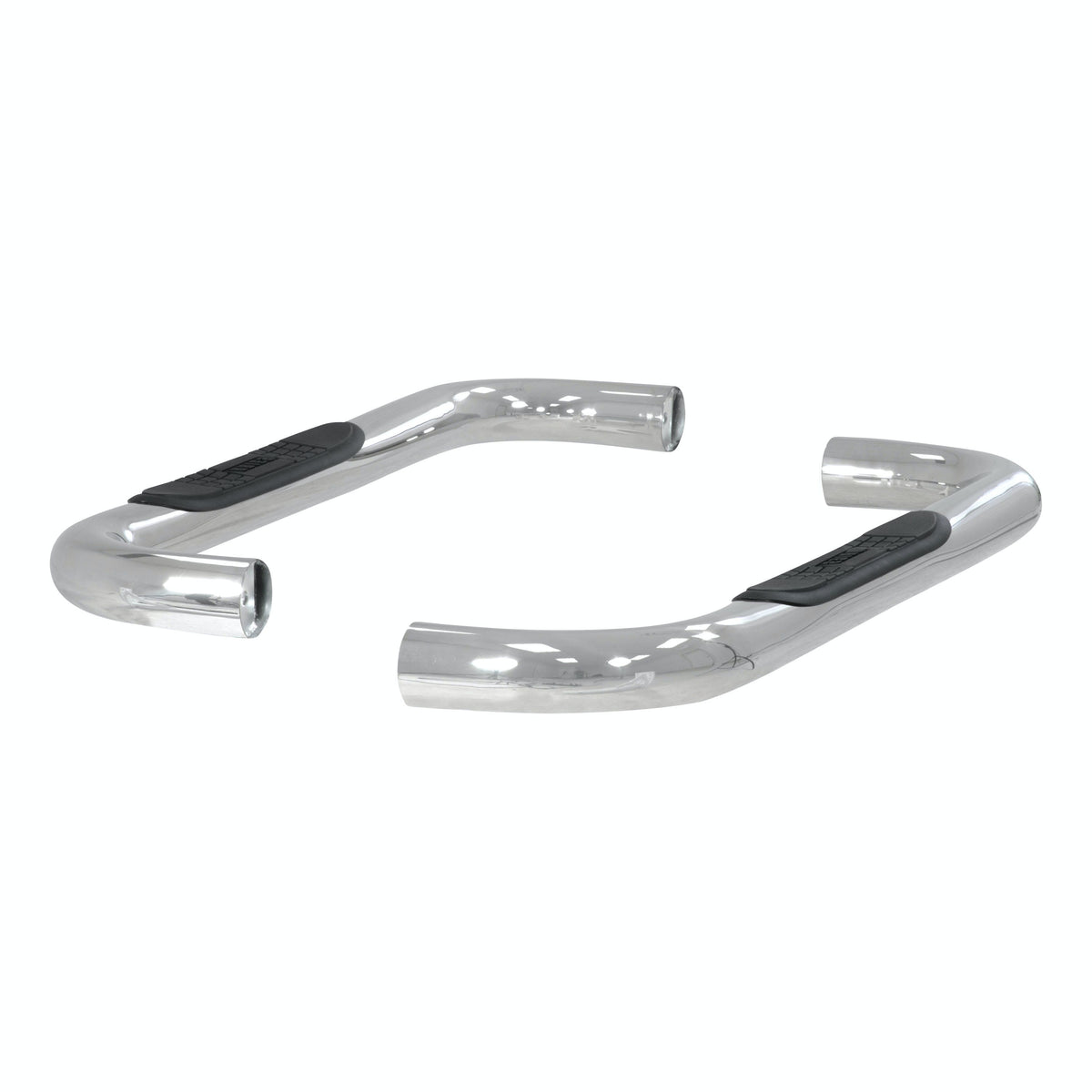 ARIES 204017-2 3" Round Polished Stainless Side Bars, Select Silverado, Sierra 1500, 2500, 3500
