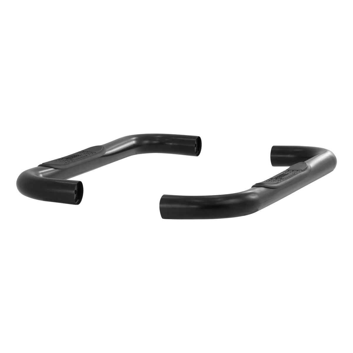 ARIES 204017 3" Round Black Steel Side Bars, Select Silverado, Sierra 1500, 2500, 3500 HD