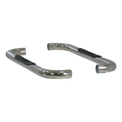 ARIES 204018-2 3" Round Polished Stainless Side Bars, Select Blazer FS, Tahoe, Yukon, C, K