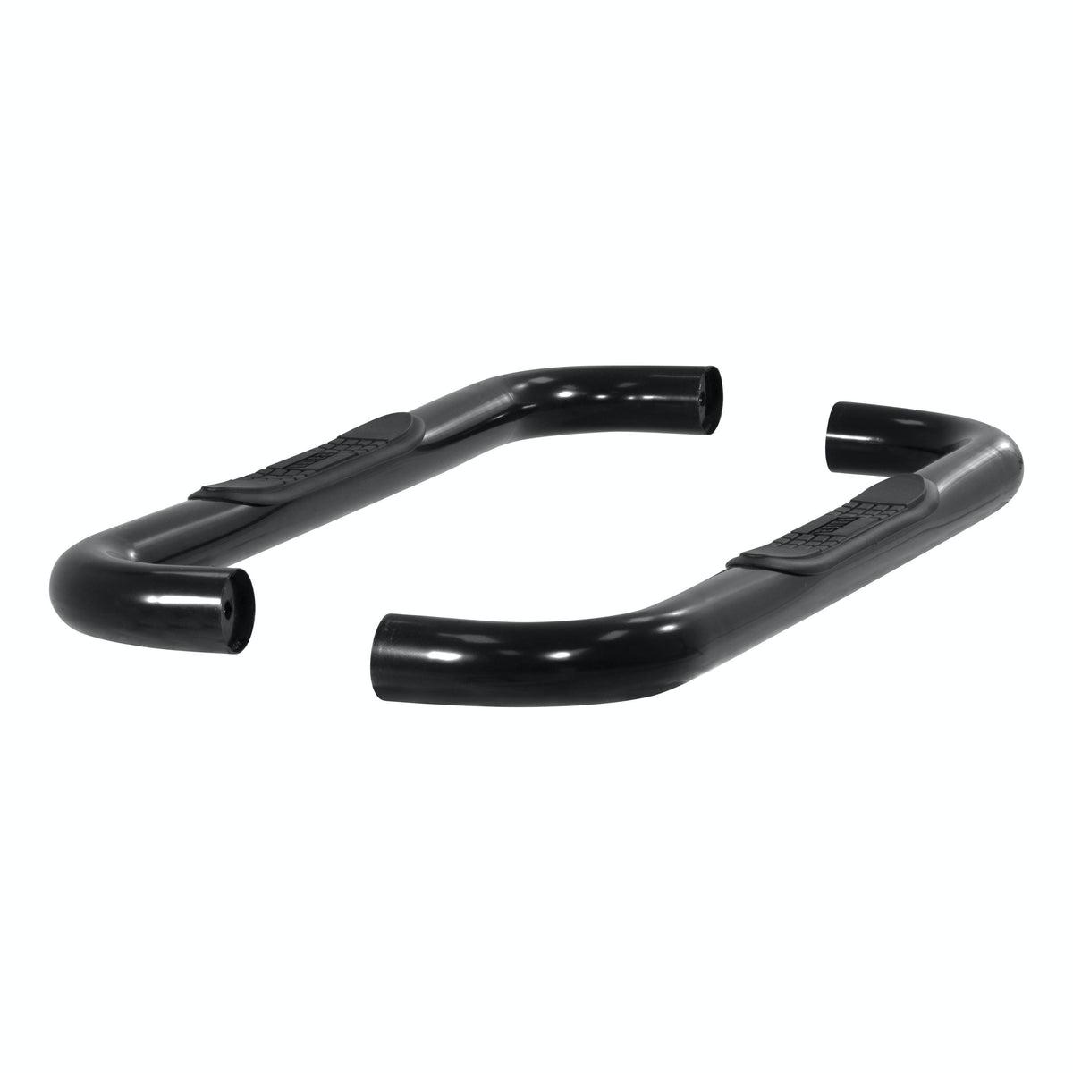 ARIES 204018 3" Round Black Steel Side Bars, Select Blazer FS, Tahoe, Yukon, C, K