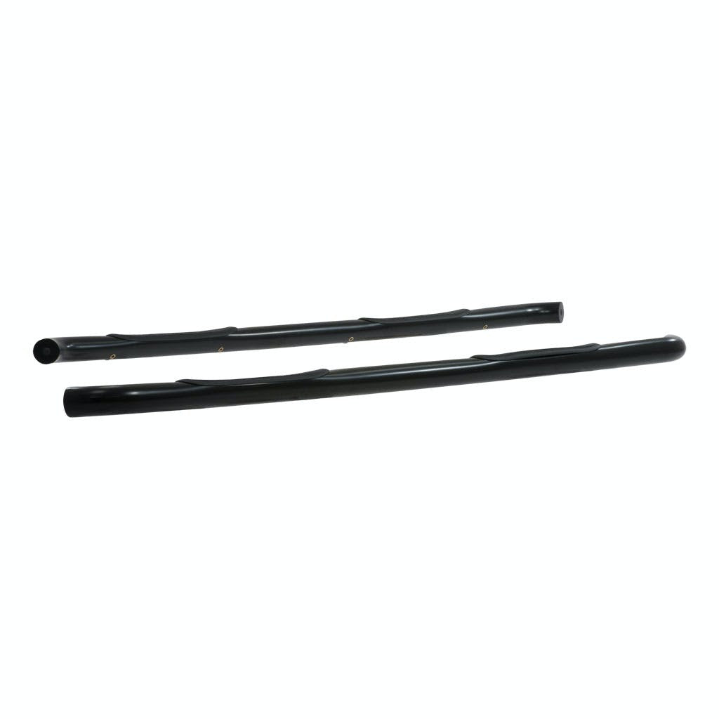 ARIES 204045 3" Round Black Steel Side Bars, Select Silverado, Sierra 1500, 2500, 3500 HD