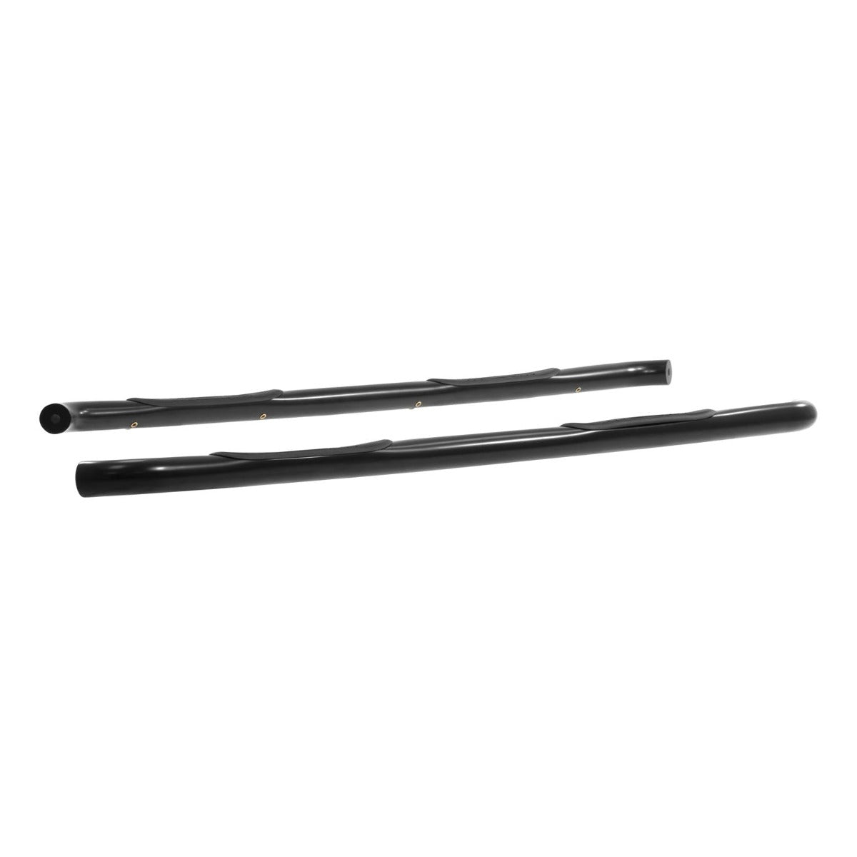 ARIES 204045 3" Round Black Steel Side Bars, Select Silverado, Sierra 1500, 2500, 3500 HD