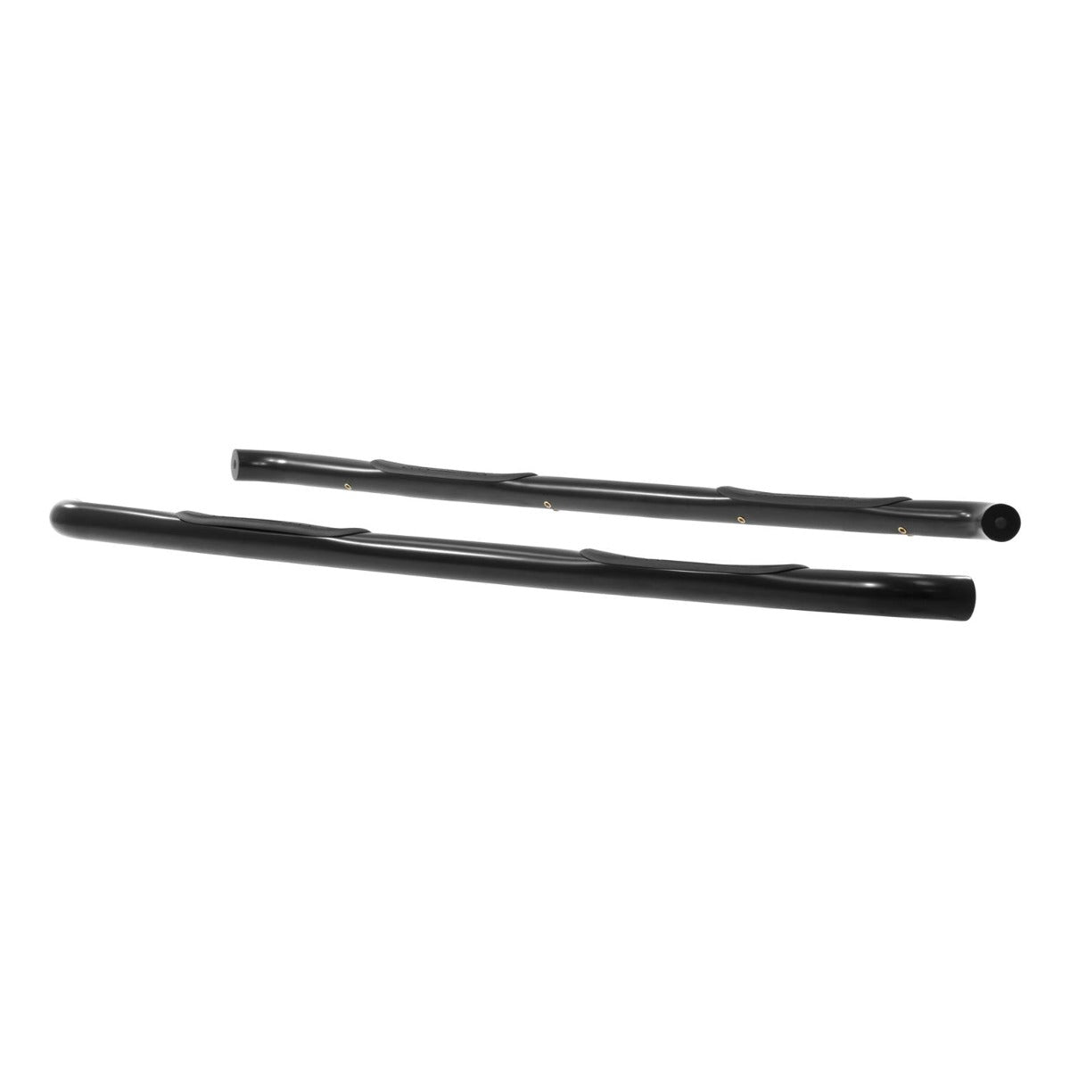 ARIES 204045 3" Round Black Steel Side Bars, Select Silverado, Sierra 1500, 2500, 3500 HD