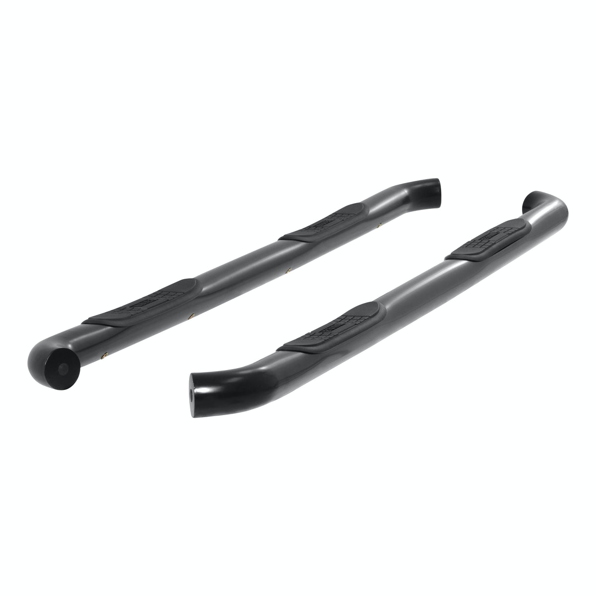 ARIES 204045 3" Round Black Steel Side Bars, Select Silverado, Sierra 1500, 2500, 3500 HD
