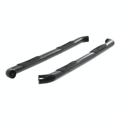 ARIES 204045 3" Round Black Steel Side Bars, Select Silverado, Sierra 1500, 2500, 3500 HD