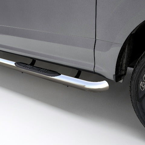 ARIES 204054-2 3" Round Polished Stainless Side Bars, Select Silverado, Sierra 1500 Extended