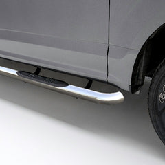 ARIES 204054-2 3" Round Polished Stainless Side Bars, Select Silverado, Sierra 1500 Extended