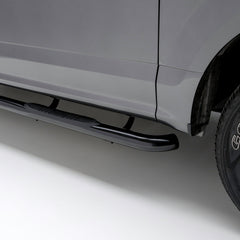 ARIES 204054 3" Round Black Steel Side Bars, Select Silverado, Sierra 1500 Extended Cab