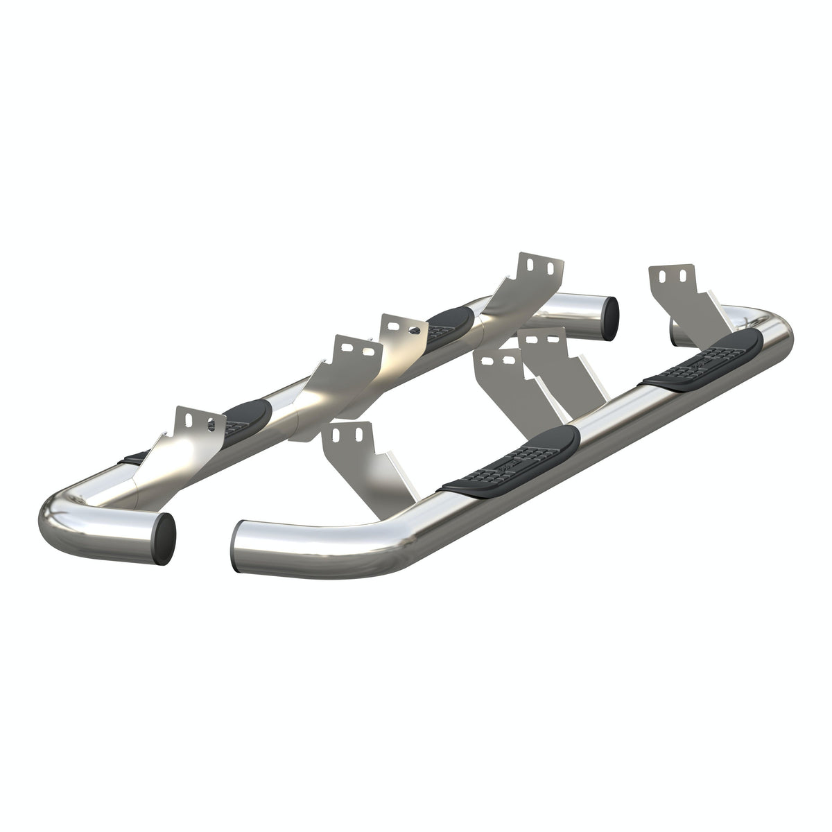 ARIES 204075-2 3" Round Polished Stainless Side Bars, Select Hummer H2
