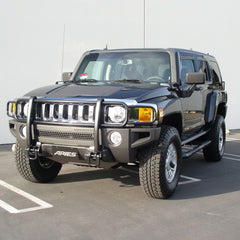 ARIES 204076 3" Round Black Steel Side Bars, Select Hummer H3