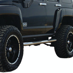 ARIES 204076-2 3" Round Polished Stainless Side Bars, Select Hummer H3