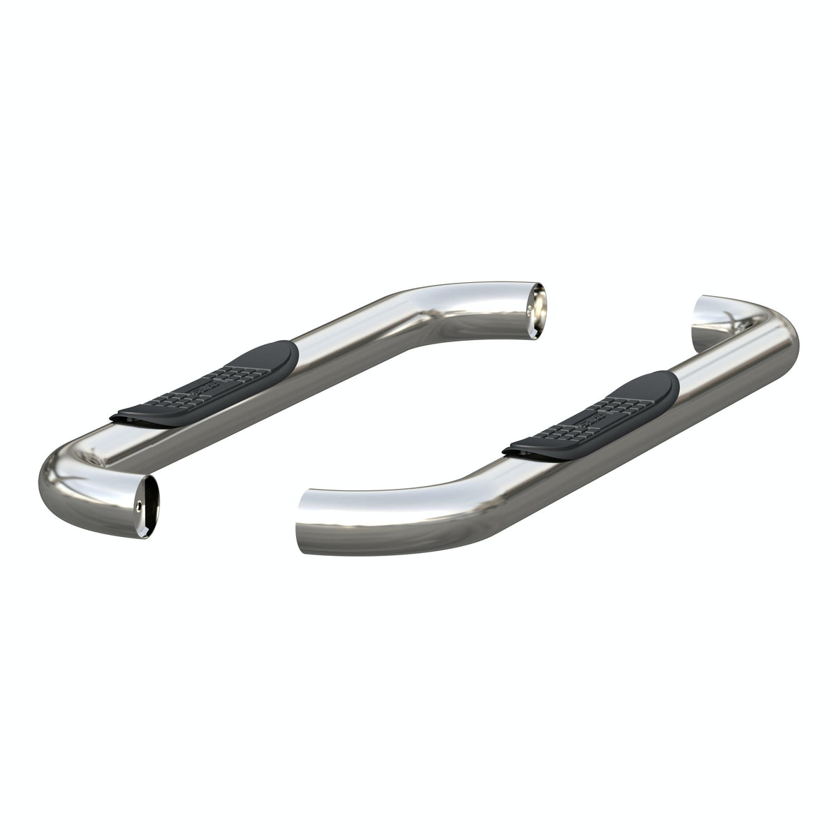 ARIES 205039-2 3" Round Polished Stainless Side Bars, Select Dodge, Ram 1500, 2500, 3500