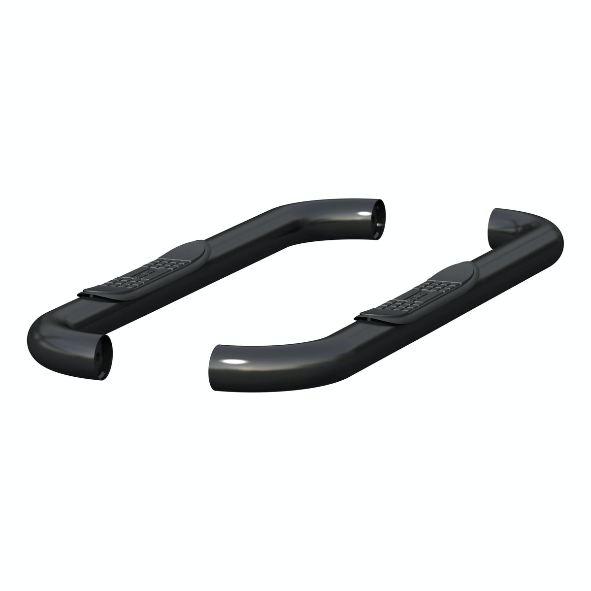 ARIES 205039 3" Round Black Steel Side Bars, Select Dodge, Ram 1500, 2500, 3500