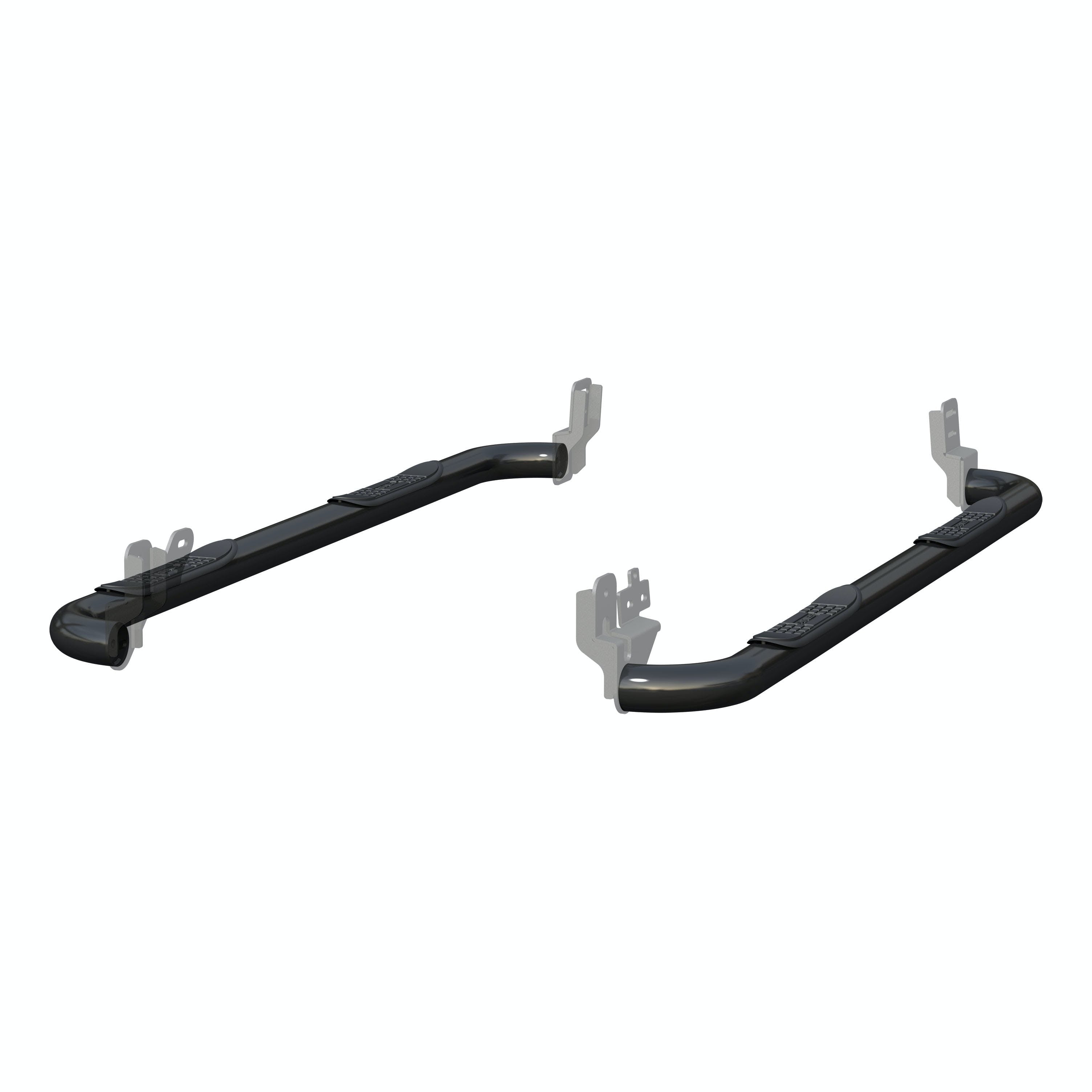 ARIES 205041 3" Round Black Steel Side Bars, Select Dodge, Ram 1500, 2500, 3500