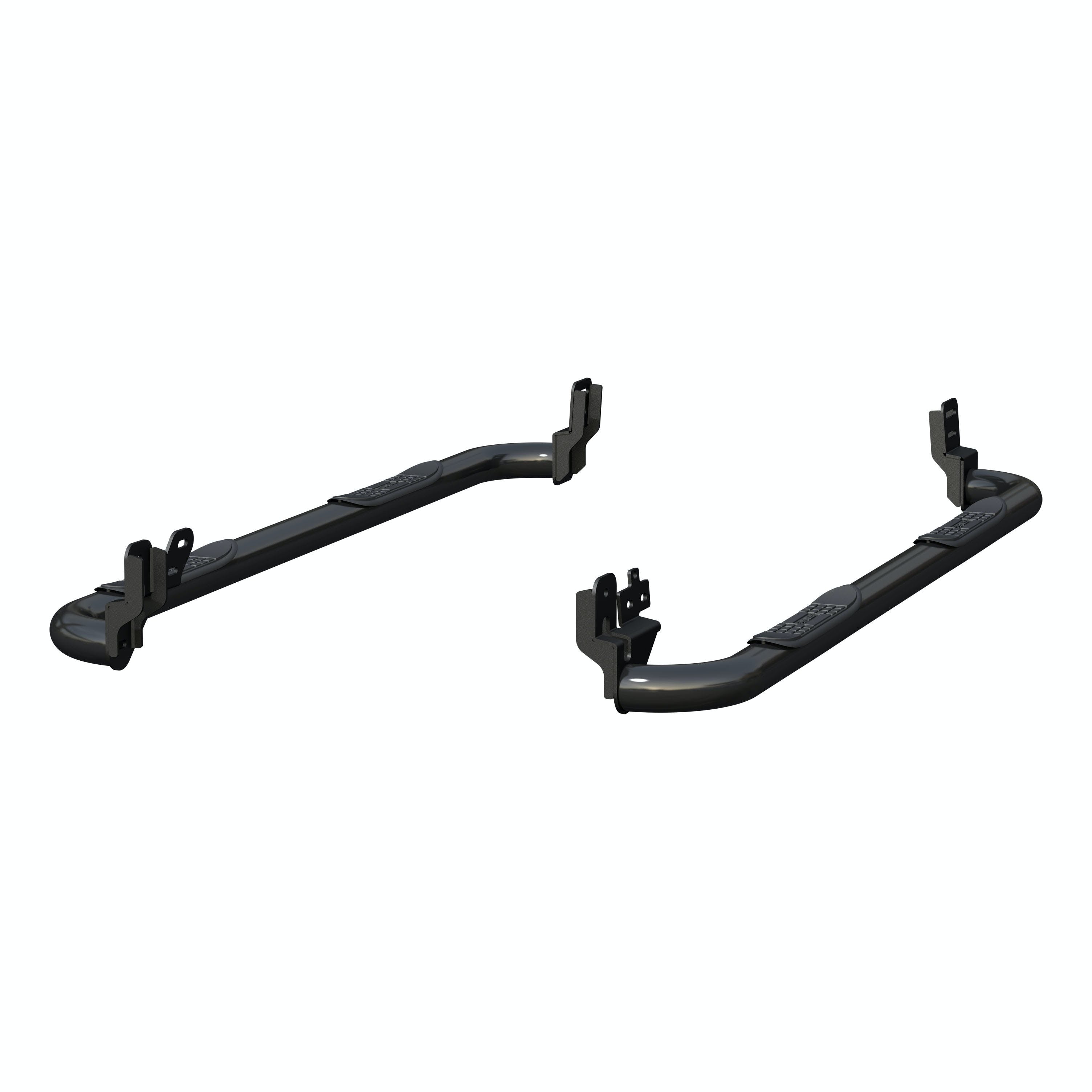 ARIES 205041 3" Round Black Steel Side Bars, Select Dodge, Ram 1500, 2500, 3500