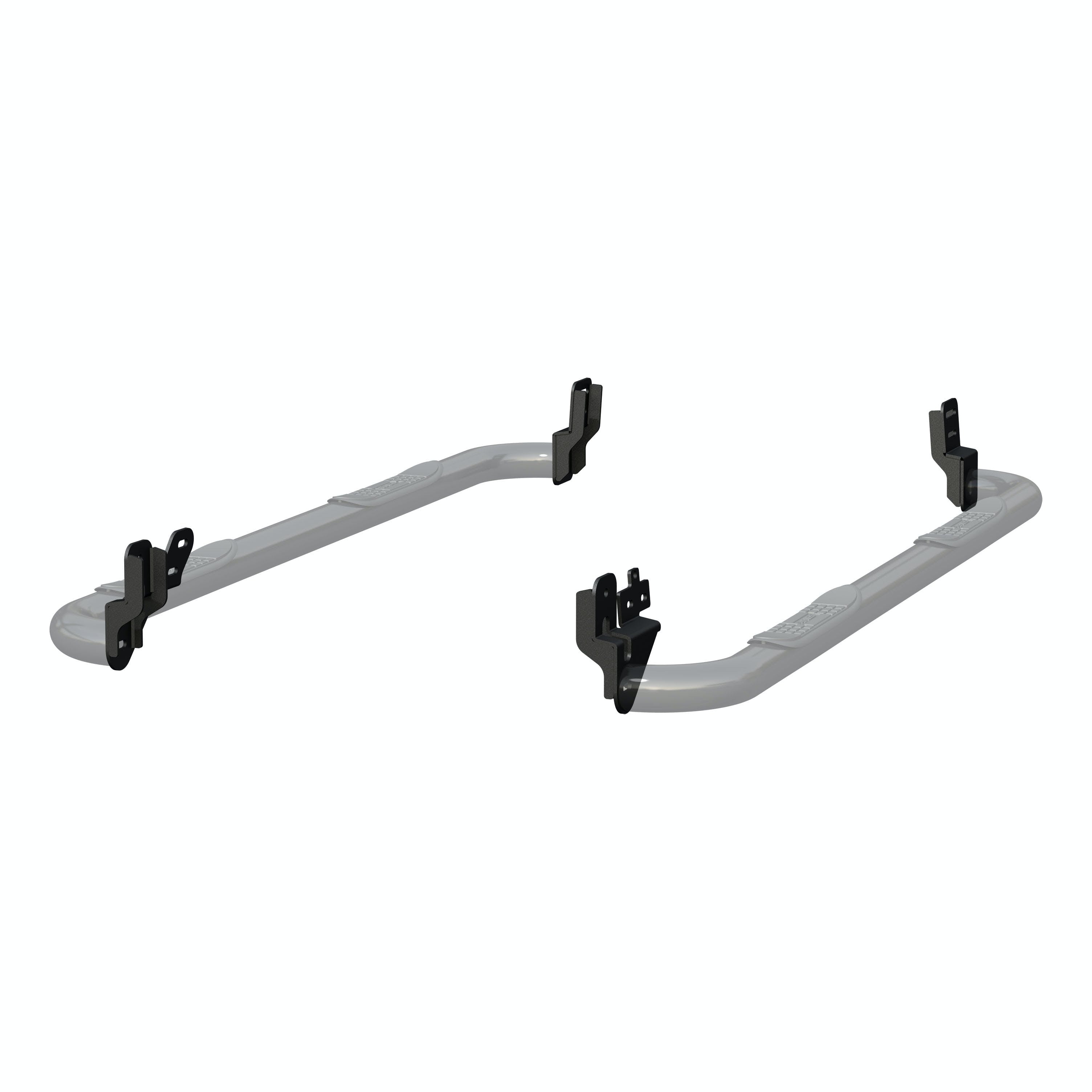 ARIES 205041 3" Round Black Steel Side Bars, Select Dodge, Ram 1500, 2500, 3500