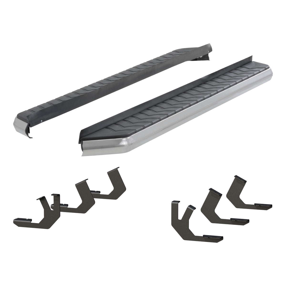 ARIES 2051025 AeroTread 5" x 70" Polished Stainless Running Boards, Select Toyota 4Runner