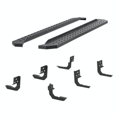 ARIES 2055515 RidgeStep 6-1/2" x 85" Black Steel Running Boards, Select Ram 1500 to 5500
