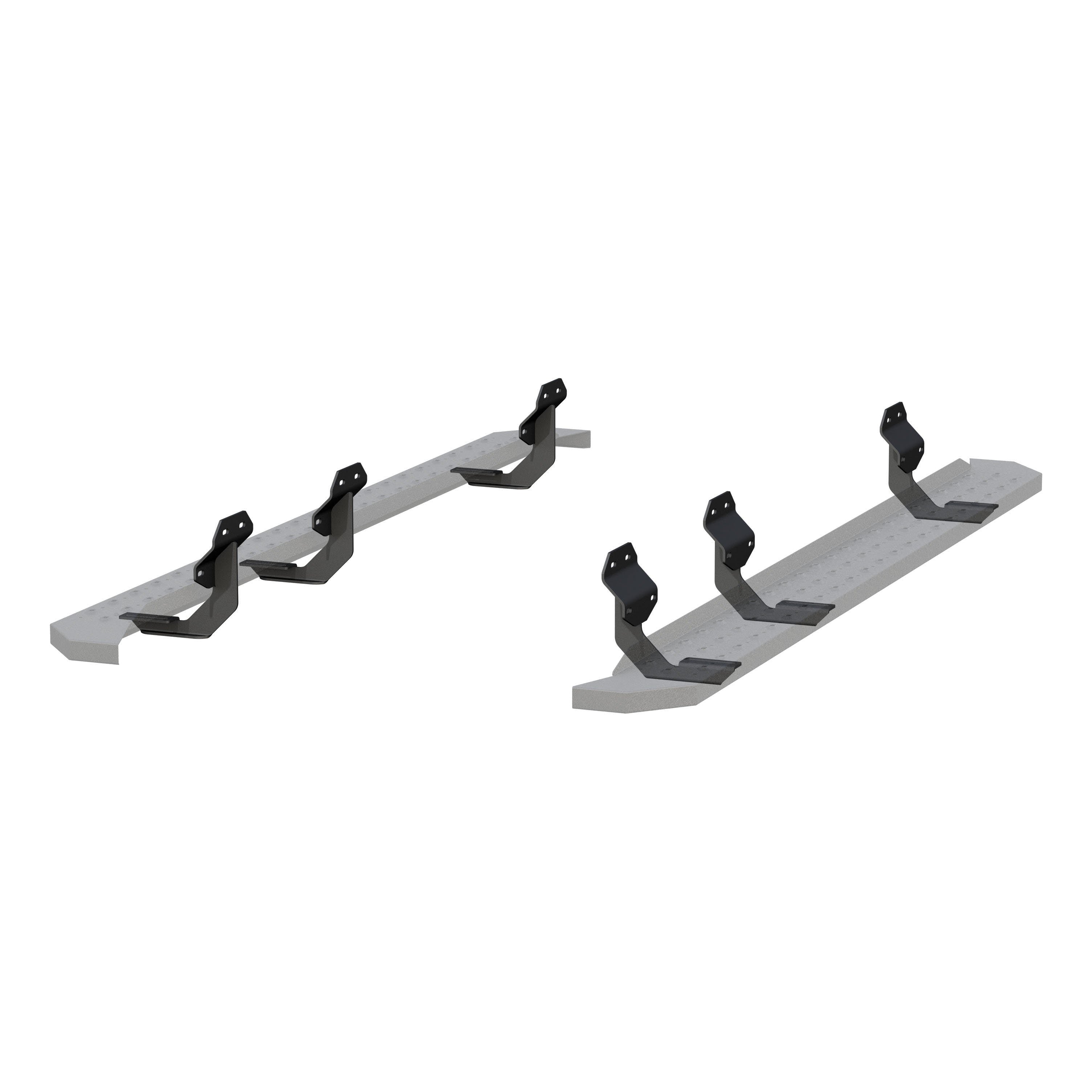 ARIES 2055519 RidgeStep 6-1/2" x 91" Black Steel Running Boards, Select Ford F-Series Crew