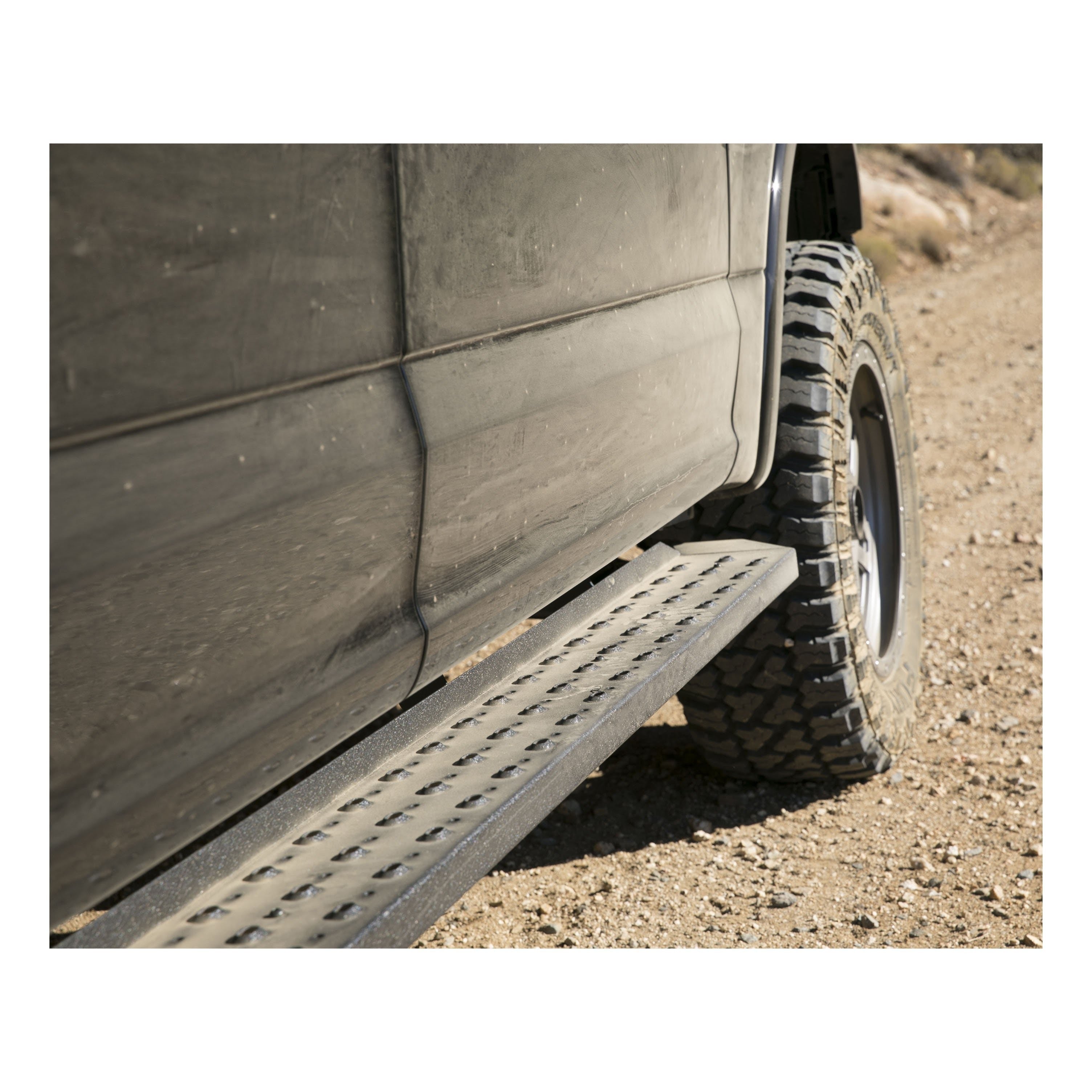 ARIES 2055520 RidgeStep 6-1/2" x 53" Black Steel Running Boards, Select Ford F-Series