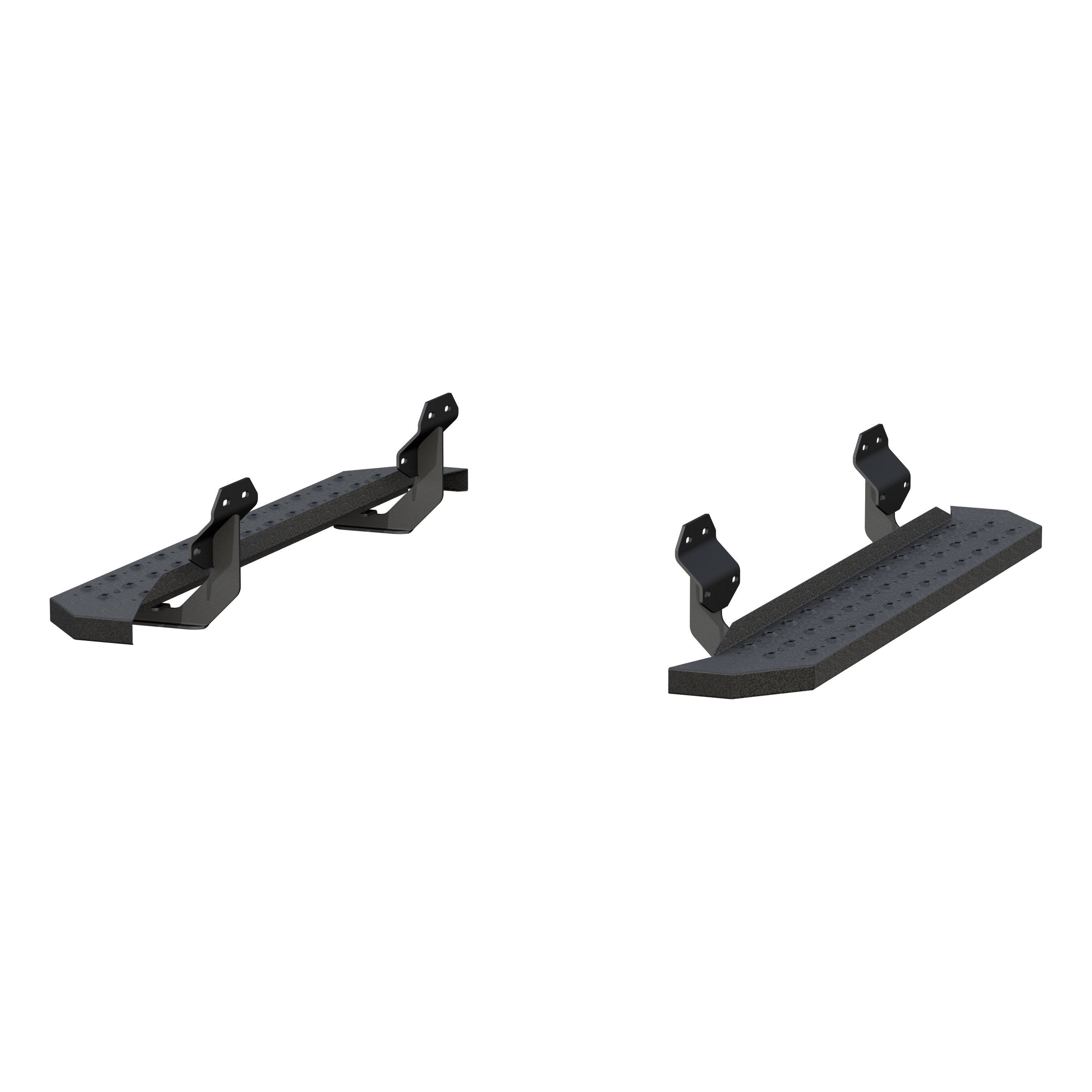 ARIES 2055520 RidgeStep 6-1/2" x 53" Black Steel Running Boards, Select Ford F-Series