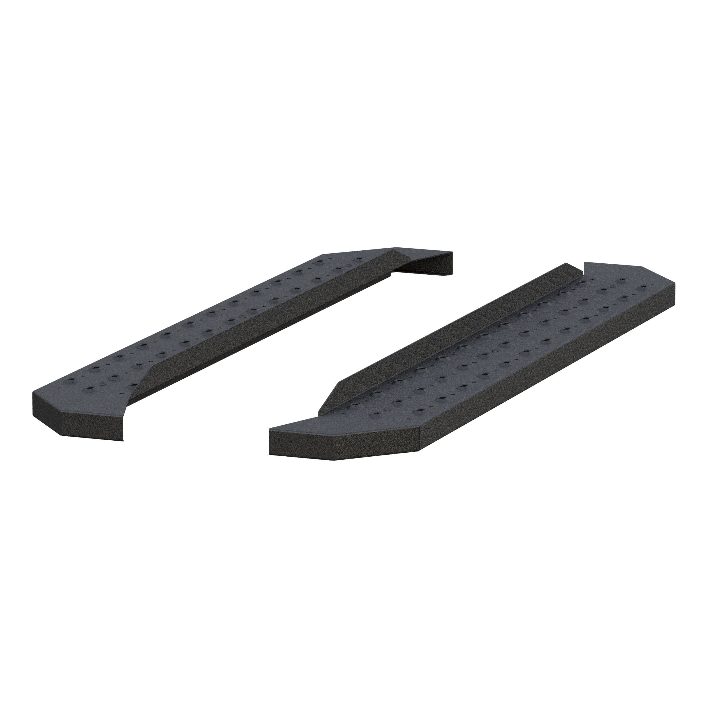 ARIES 2055520 RidgeStep 6-1/2" x 53" Black Steel Running Boards, Select Ford F-Series