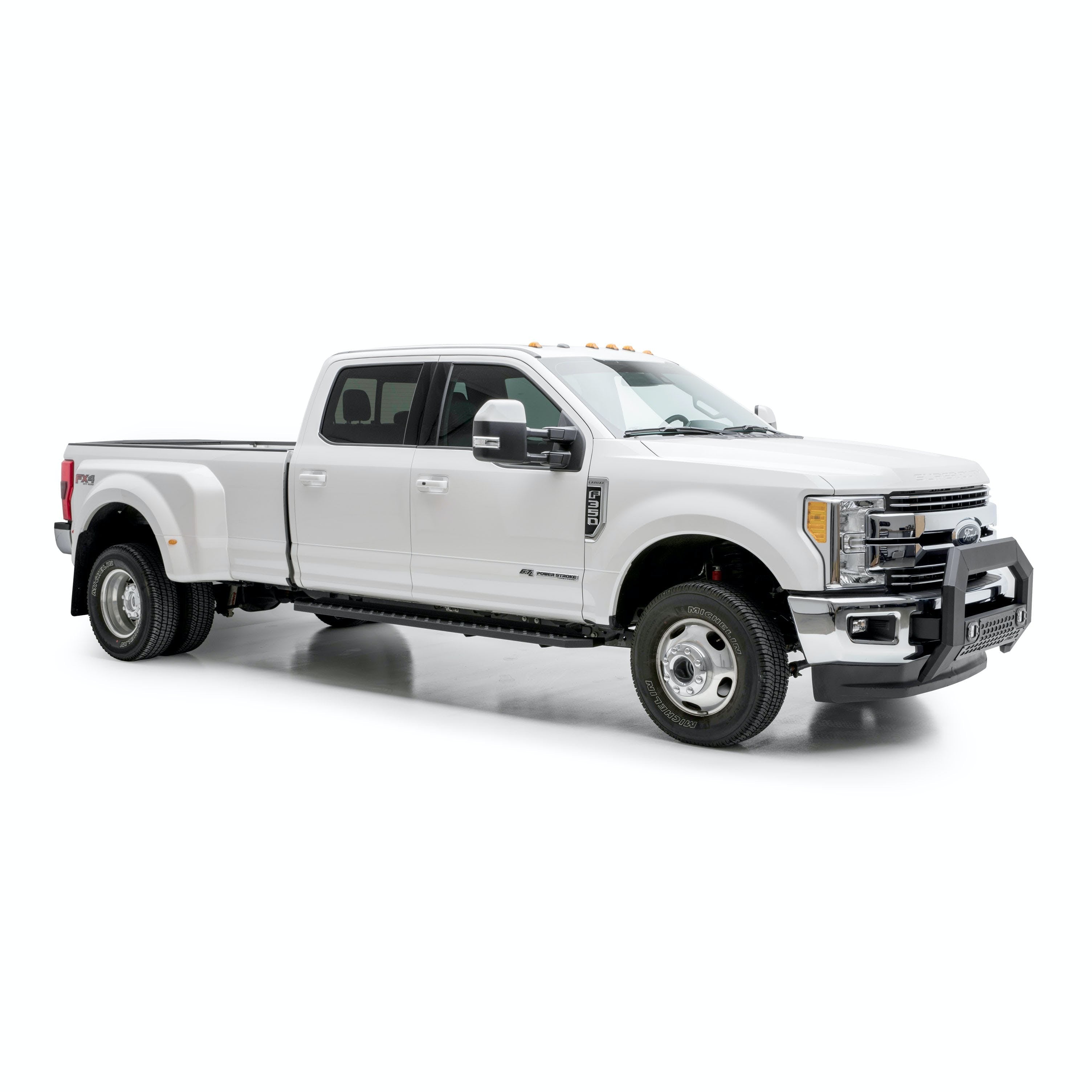 ARIES 2055520 RidgeStep 6-1/2" x 53" Black Steel Running Boards, Select Ford F-Series