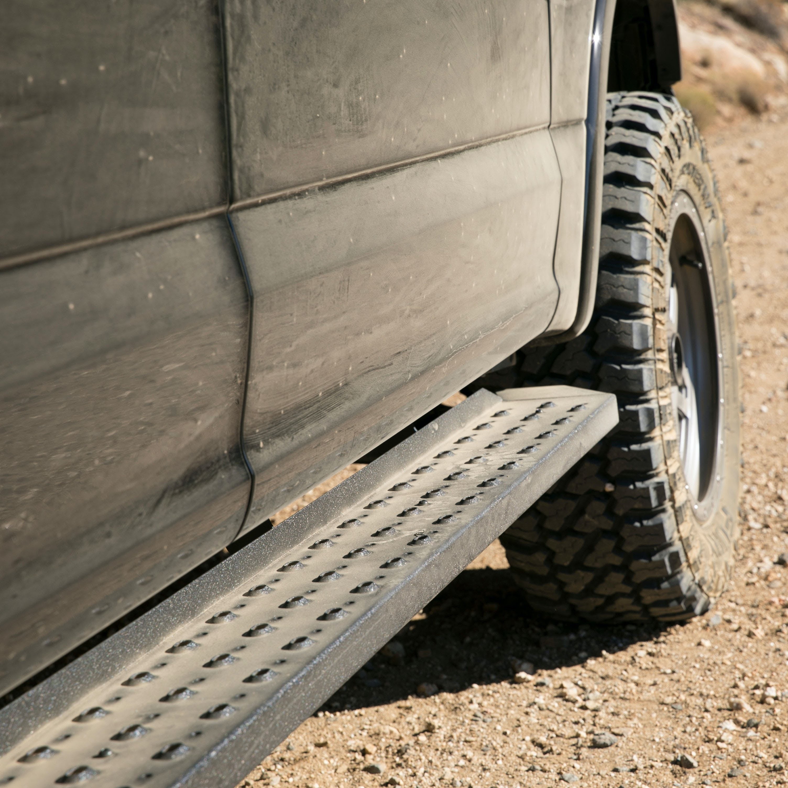 ARIES 2055520 RidgeStep 6-1/2" x 53" Black Steel Running Boards, Select Ford F-Series