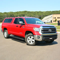 ARIES 2055528 RidgeStep 6-1/2" x 85" Black Steel Running Boards, Select Toyota Tundra