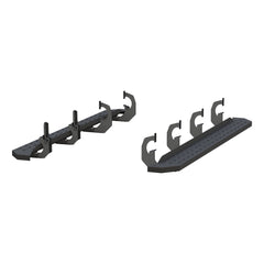 ARIES 2055530 RidgeStep 6-1/2" x 75" Black Steel Running Boards, Select Silverado, Sierra