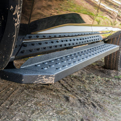 ARIES 2055553 RidgeStep 6-1/2" x 75" Black Steel Running Boards, Select Dodge Durango