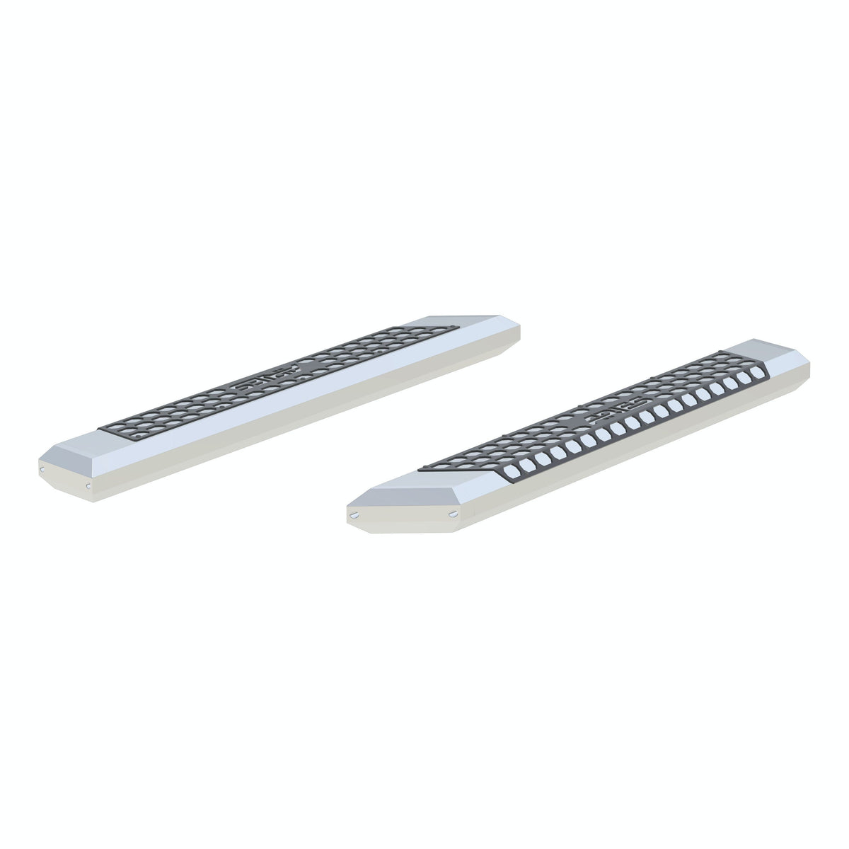 ARIES 2055853 AdvantEDGE 5-1/2" x 53" Chrome Aluminum Side Bars (No Brackets)
