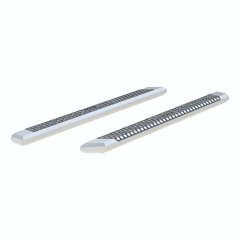 ARIES 2055891 AdvantEDGE 5-1/2" x 91" Chrome Aluminum Side Bars (No Brackets)