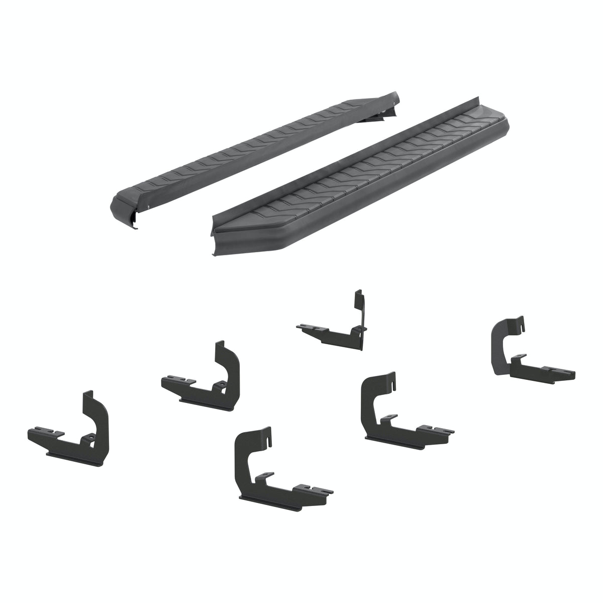 ARIES 2061004 AeroTread 5" x 76" Black Stainless Running Boards, Select Cadillac, Chevy, GMC