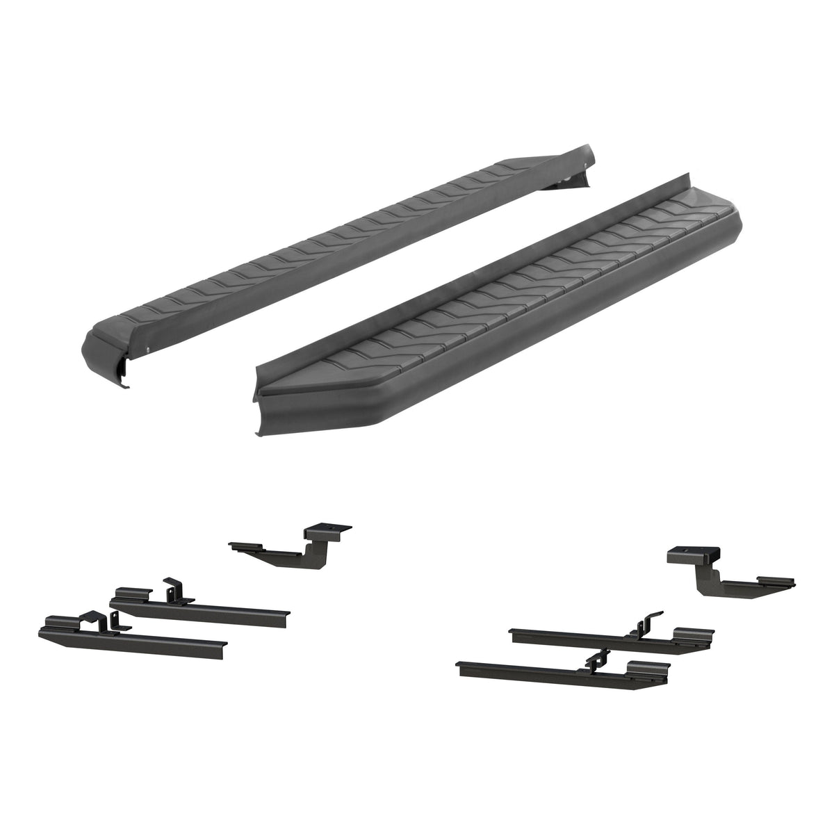 ARIES 2061037 AeroTread 5" x 70" Black Stainless Running Boards, Select Nissan Rogue