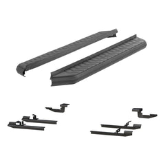 ARIES 2061037 AeroTread 5" x 70" Black Stainless Running Boards, Select Nissan Rogue