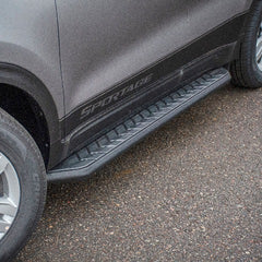 ARIES 2061039 AeroTread 5" x 67" Black Stainless Running Boards, Select Sportage, Tucson