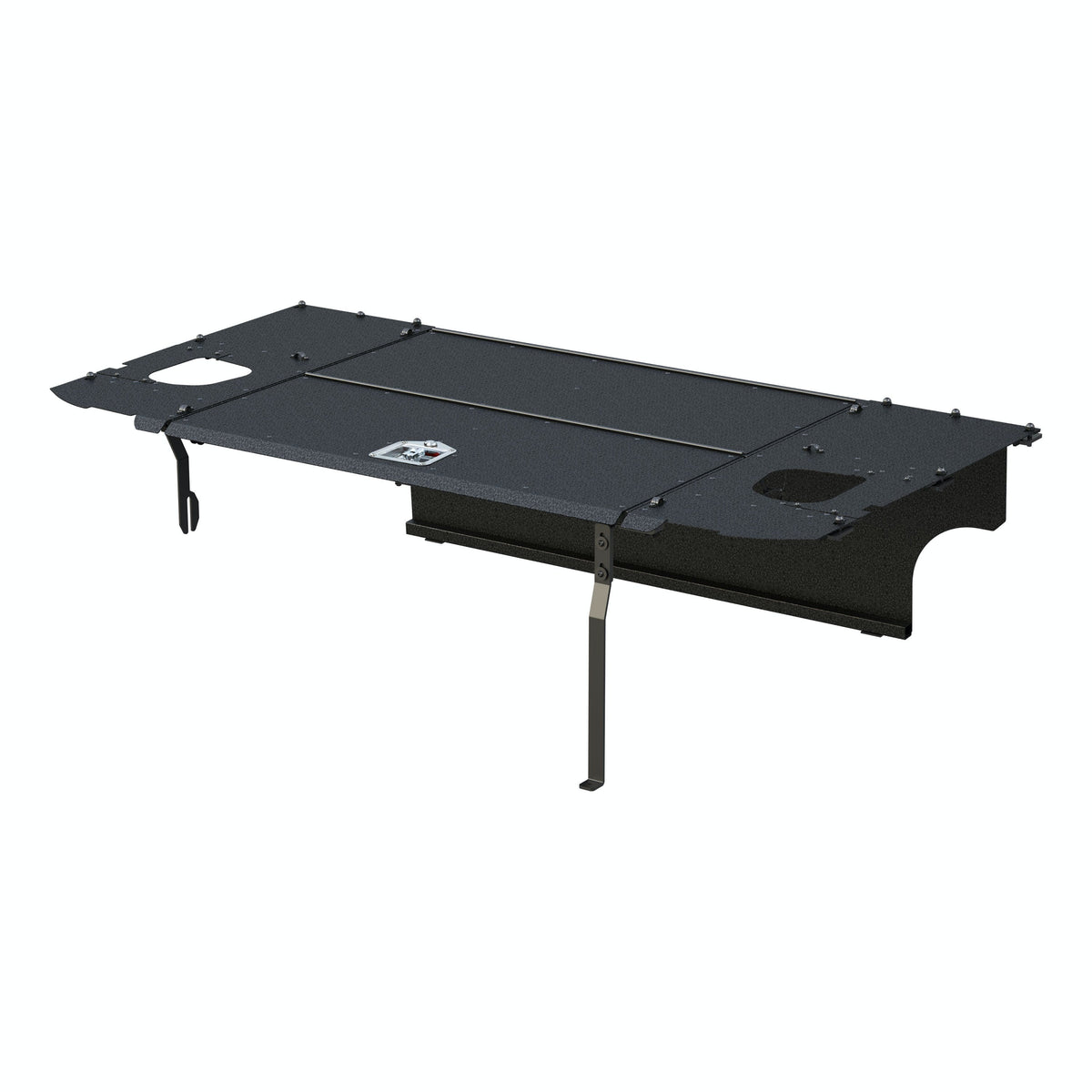 ARIES 2070475 Black Aluminum Security Cargo Lid, Select Jeep JK Unlimited