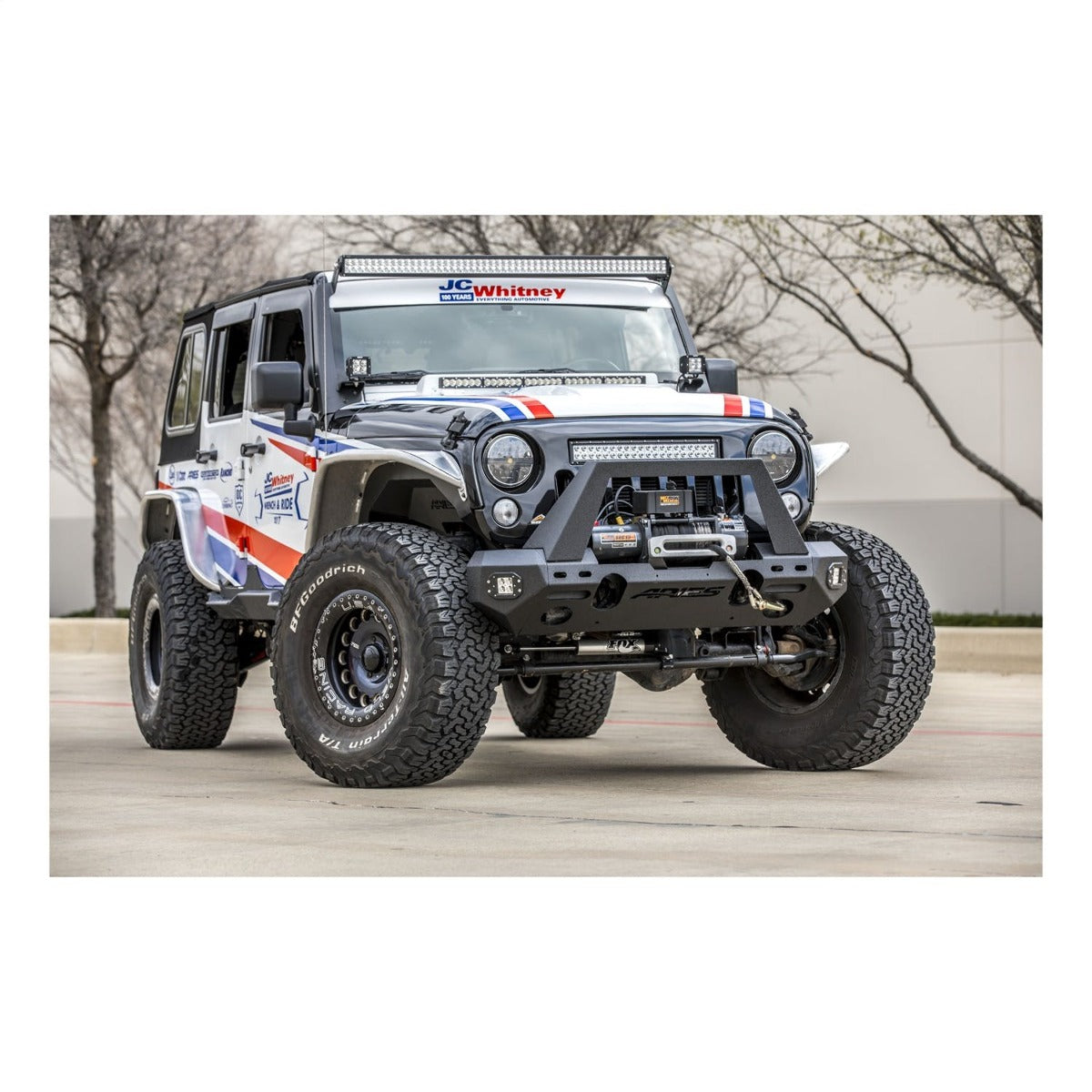 ARIES 2081001 TrailChaser Jeep Wrangler JK Aluminum Front Bumper Center Section