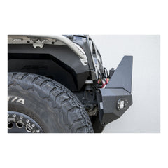 ARIES 2081101 TrailChaser Jeep Wrangler Aluminum Front Bumper Angular Brush Guard