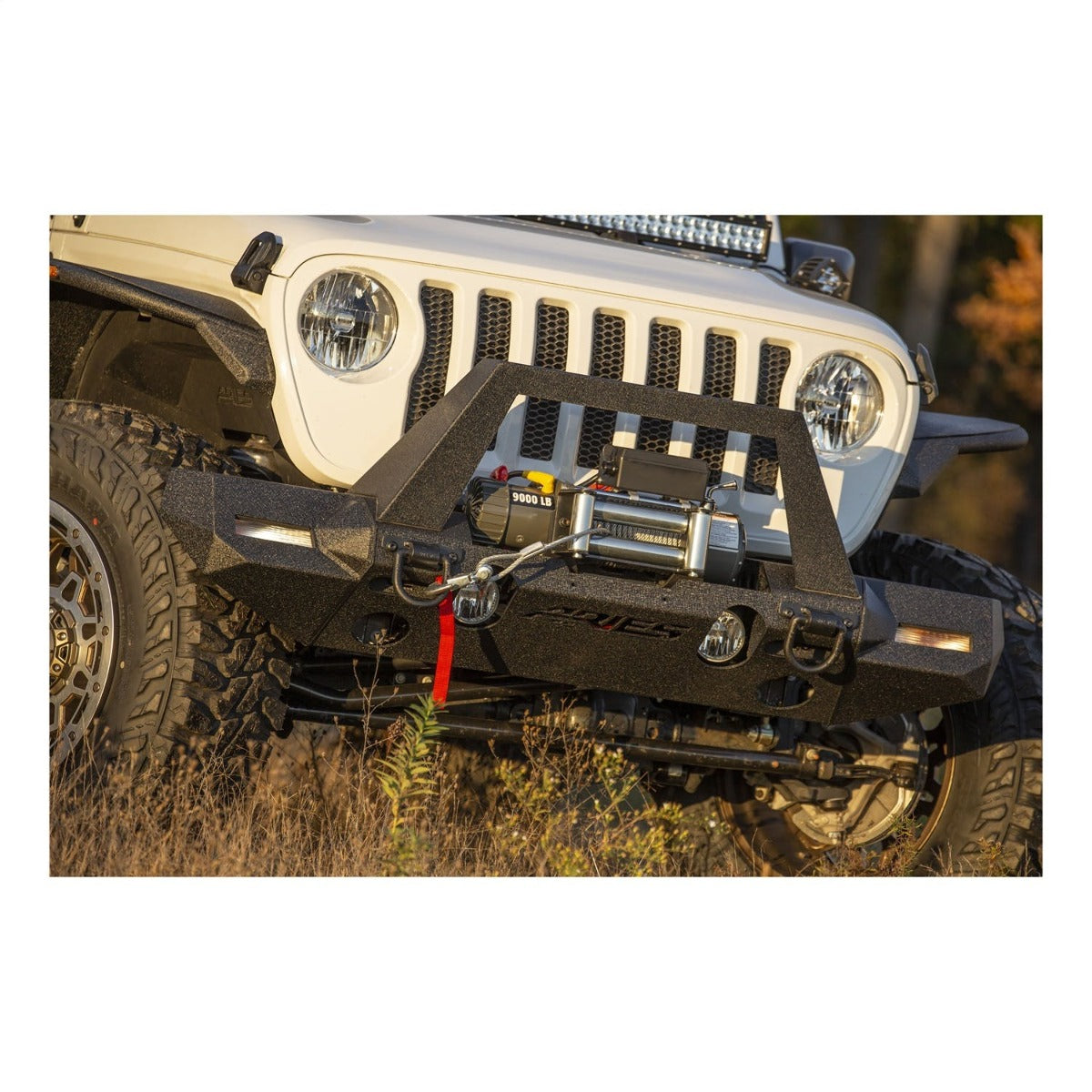 ARIES 2081208 TrailChaser Jeep Wrangler JL, Gladiator Steel Front Bumper Corners