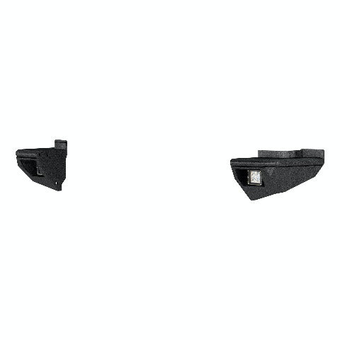 ARIES 2081223 TrailChaser Jeep Wrangler Aluminum Rear Bumper Corners with LEDs