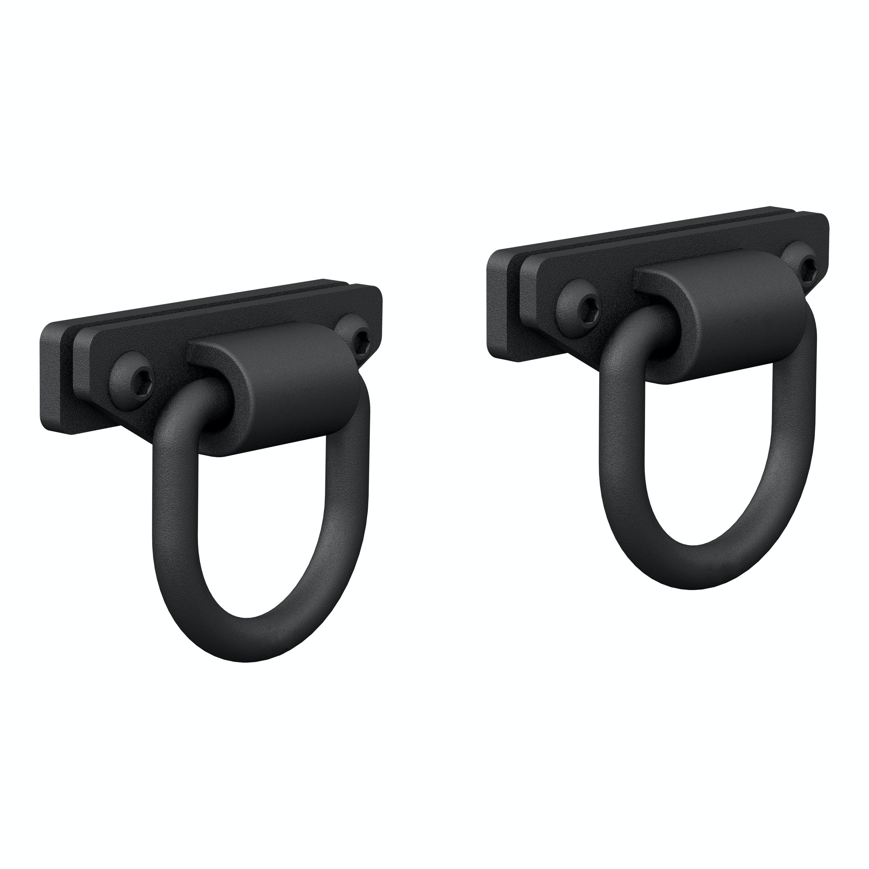 ARIES 2081300 Bolt-On Anti-Rattle D-Rings (9,000 lbs, 2-Pack)