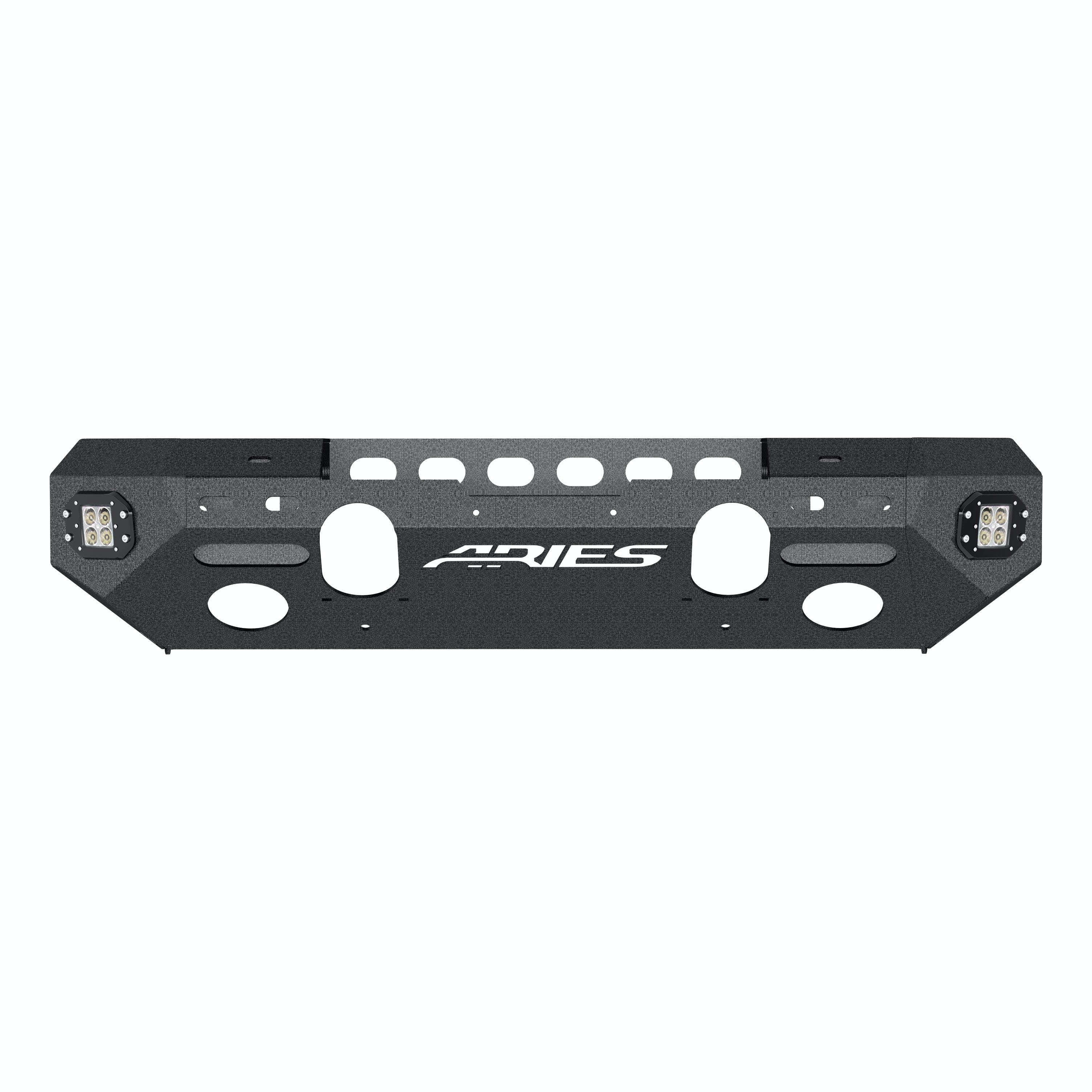 ARIES 2082044 TrailChaser Jeep Wrangler JK Aluminum Front Bumper (Option 5)