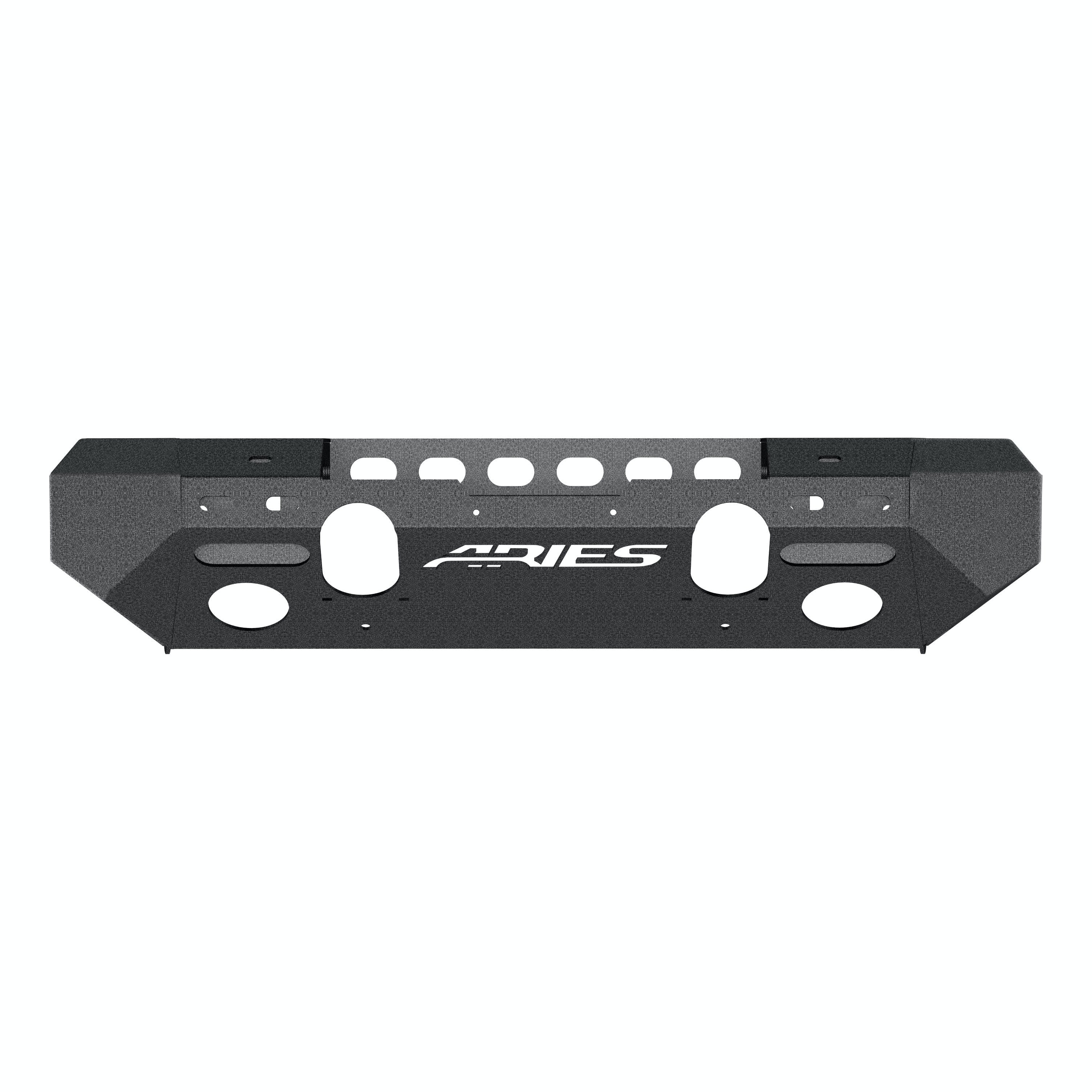 ARIES 2082048 TrailChaser Jeep Wrangler JK Steel Front Bumper (Option 6)