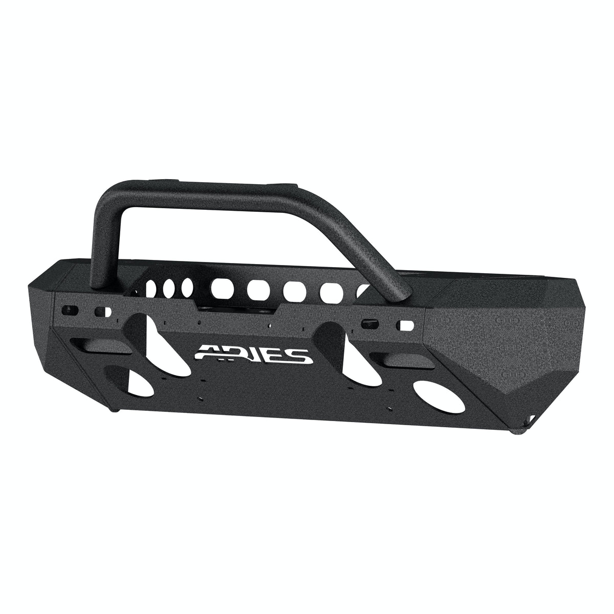 ARIES 2082050 TrailChaser Jeep Wrangler JK Steel Front Bumper (Option 4)