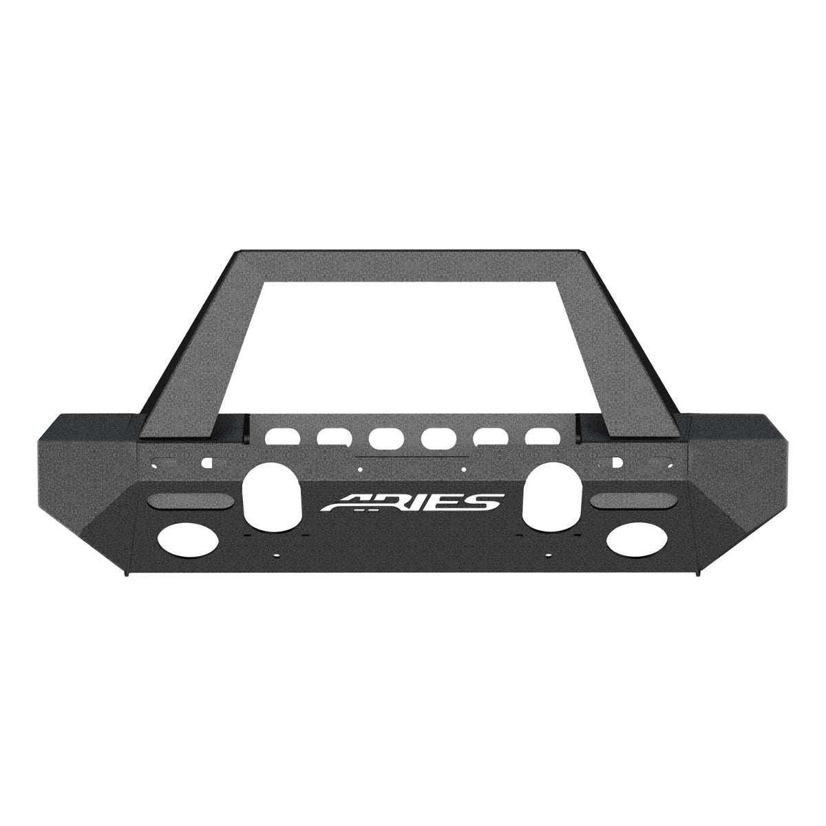 ARIES 2082051 TrailChaser Jeep Wrangler JK Steel Front Bumper (Option 2)