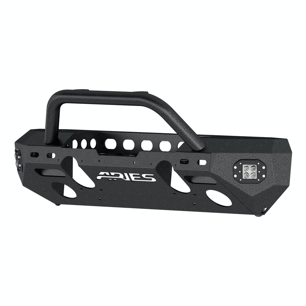 ARIES 2082056 TrailChaser Jeep Wrangler JK Steel Front Bumper (Option 3)